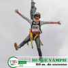 Salto de bungee jumping desde 122 metros en Poroy, Cusco.